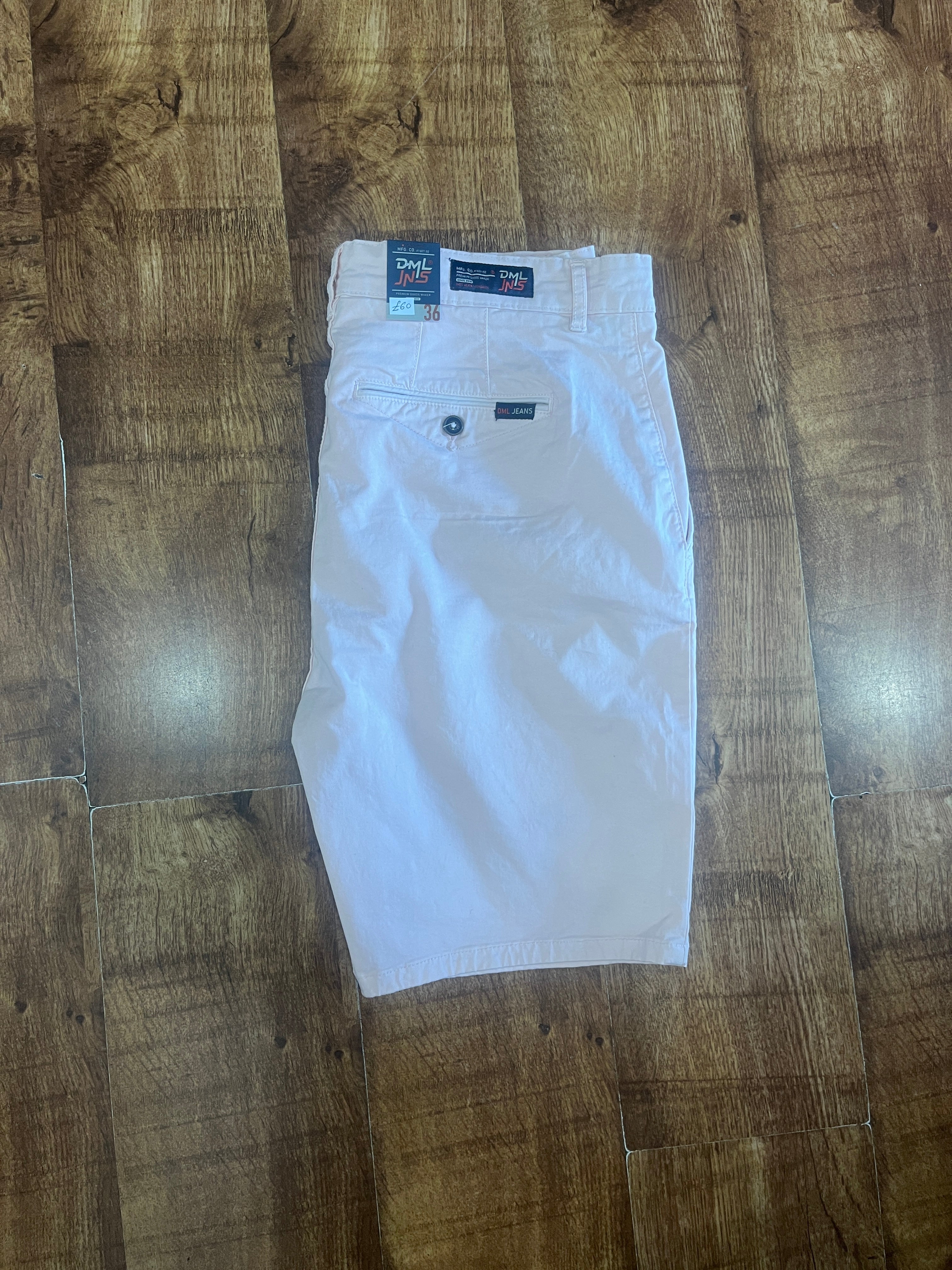 BABY PINK CROSS DML CHINO SHORTS