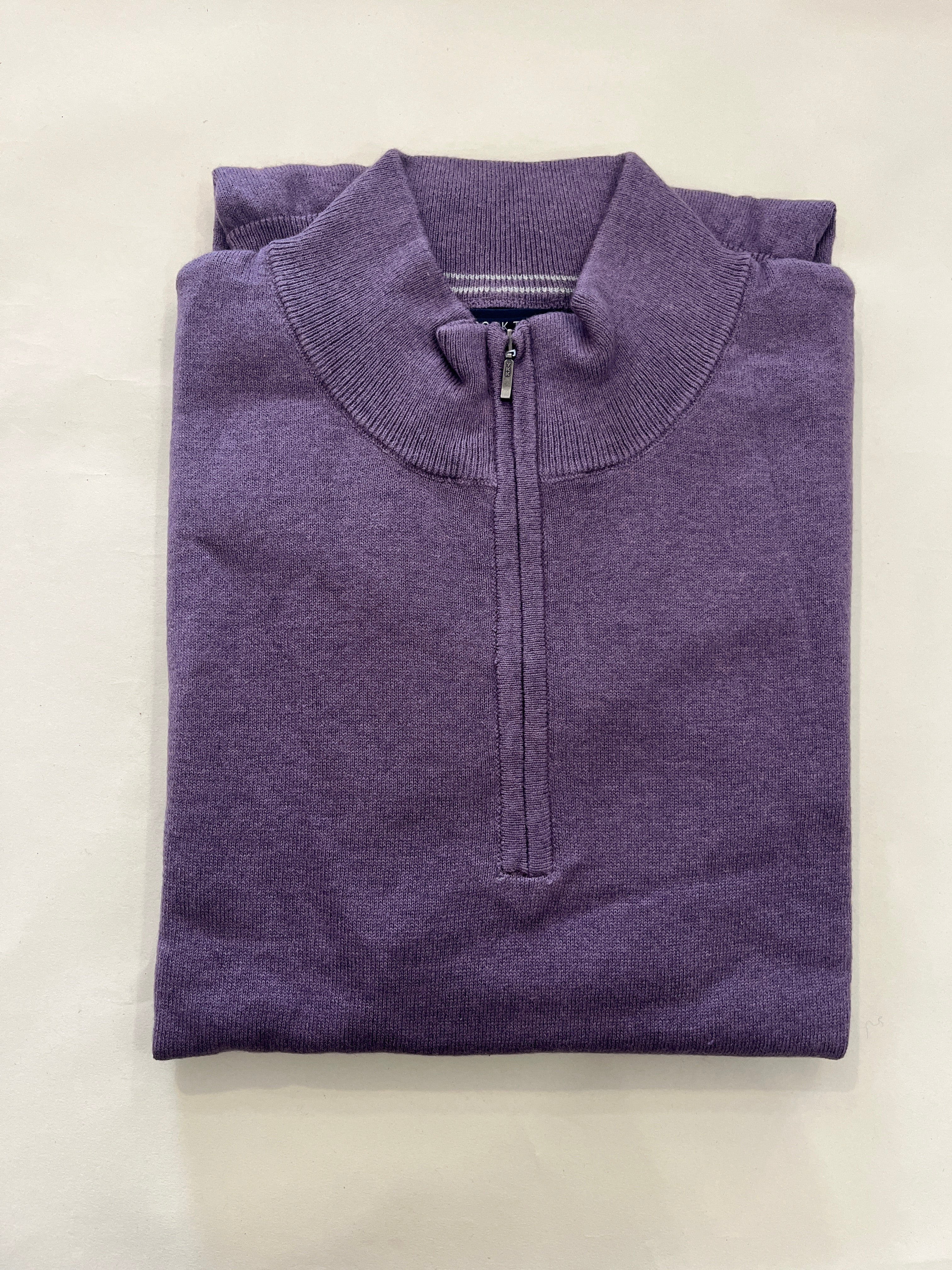 COPENHAGEN LAVENDER BROOK TAVERNER ZIP NECK JUMPER