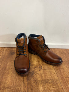 BROWN LEATHER WATSON FRONT BOOTS