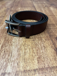 BROWN LEATHER BELT FROM OXFORD LEATHER CRAFT