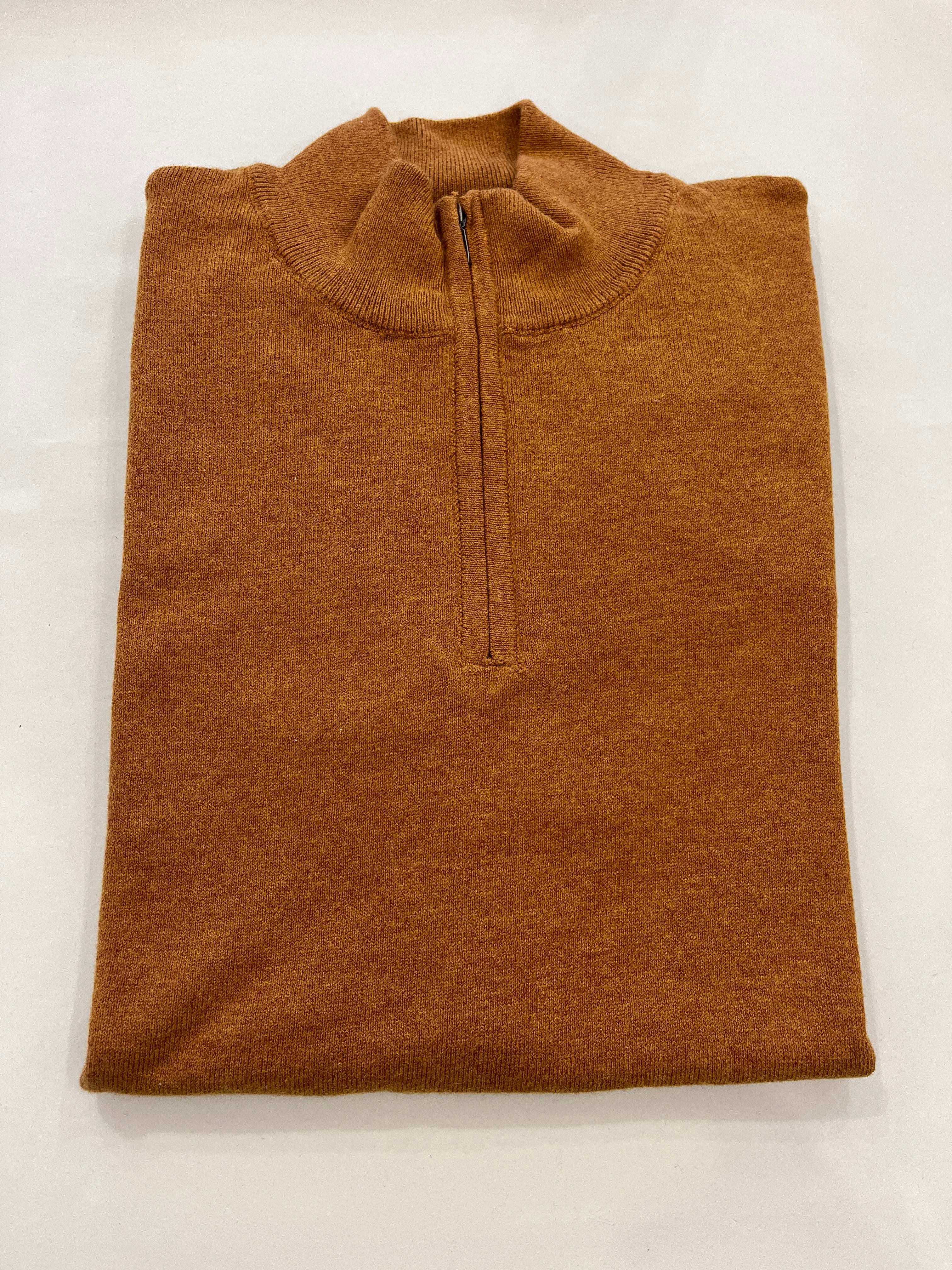 COPENHAGEN MUSTARD BROOK TAVERNER ZIP NECK JUMPER