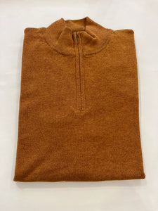 COPENHAGEN MUSTARD BROOK TAVERNER ZIP NECK JUMPER