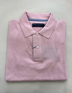 BROOK TAVERNER PINK FIRTH PIQUE POLO