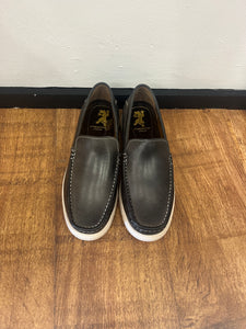 NAVY DINO FRONT LOAFERS