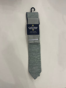 CAVANI WOVEN LINEN SAGE TIE
