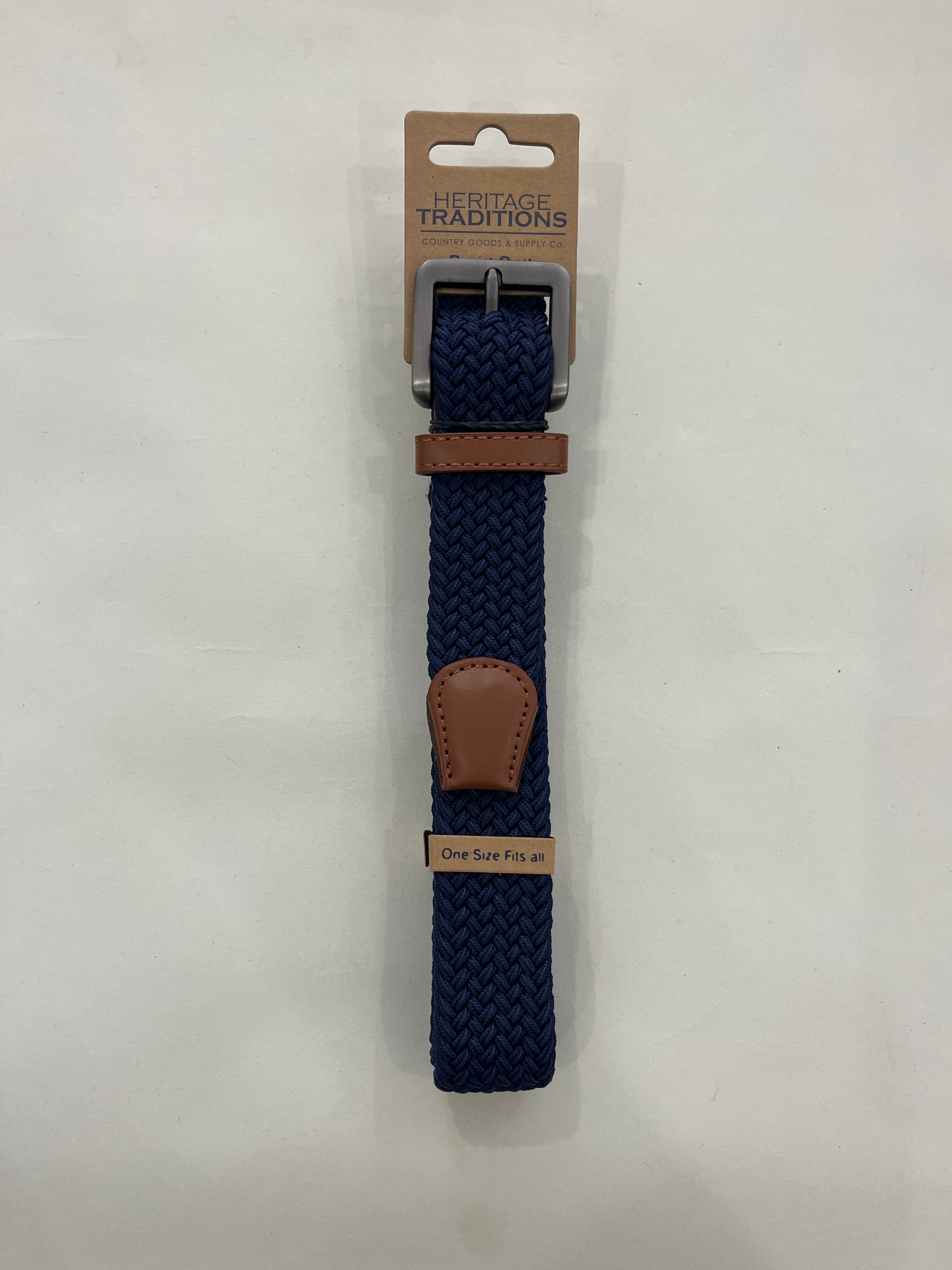 NAVY BRAID BELT FROM HERITAGE TRADITIONS