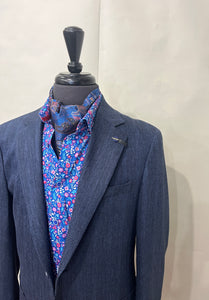 NAVY LUIGI LINEN BLEND CAVANI JACKET