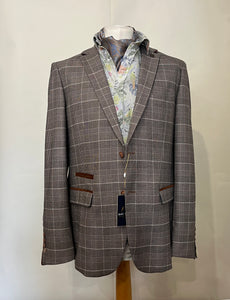 TAN CHECK RAY MARC DARCY JACKET