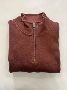 REDGRAVE RUST BROOK TAVERNER ZIP NECK SWEATSHIRT