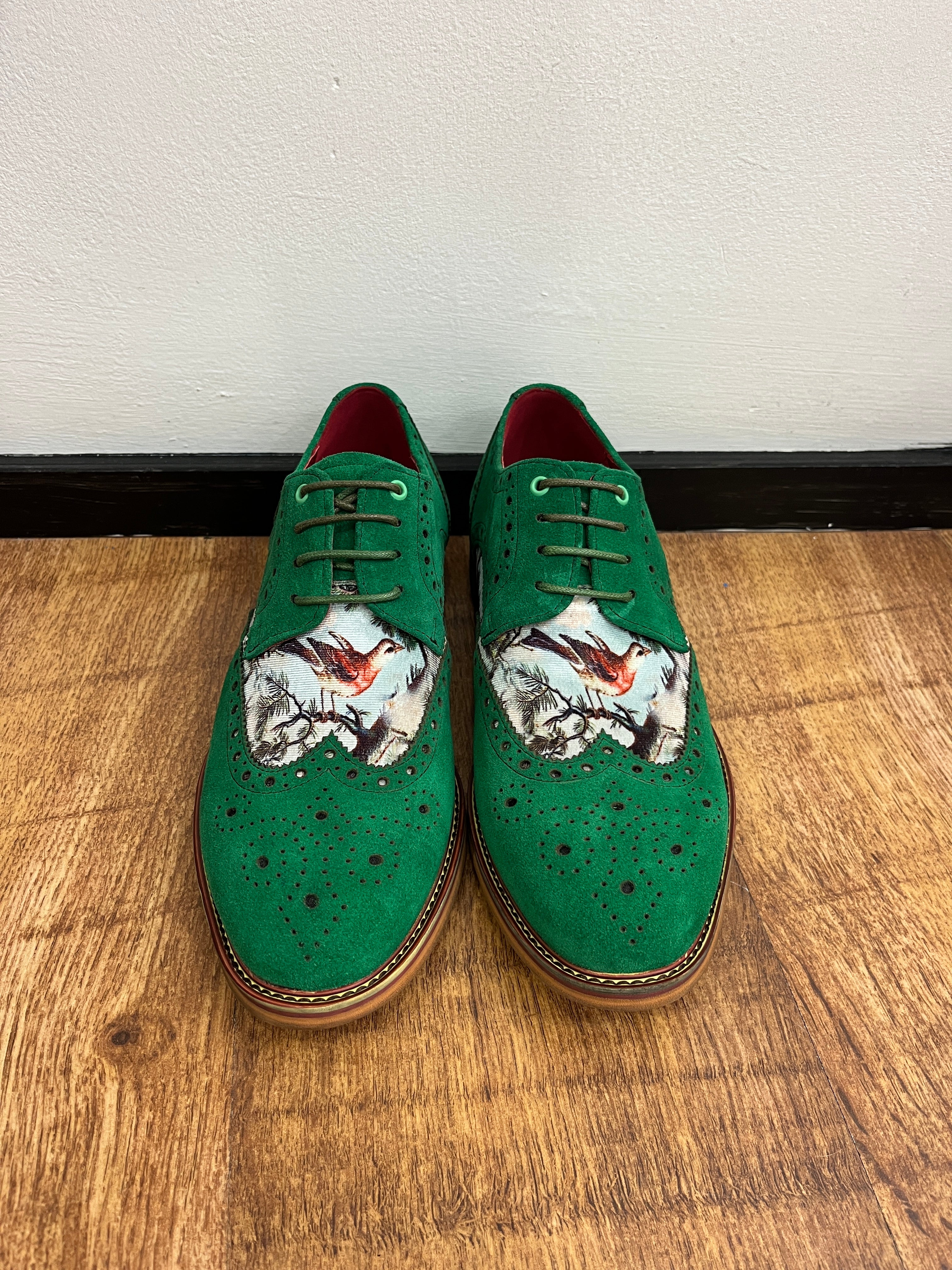 GREEN WOLF GAME BIRD JUSTIN REESS BROGUES