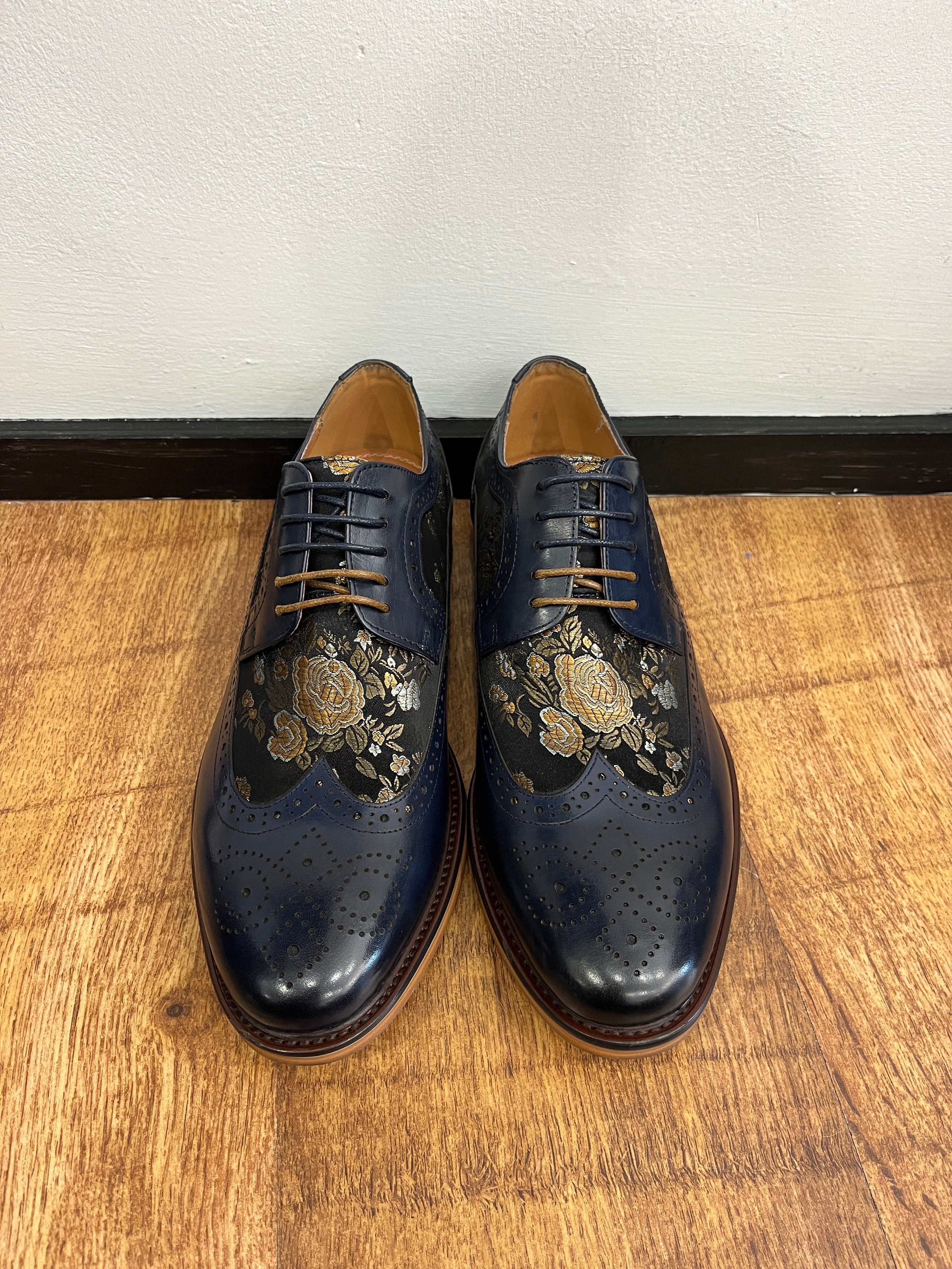 ROSS NAVY FLORAL JUSTIN REESS SHOES