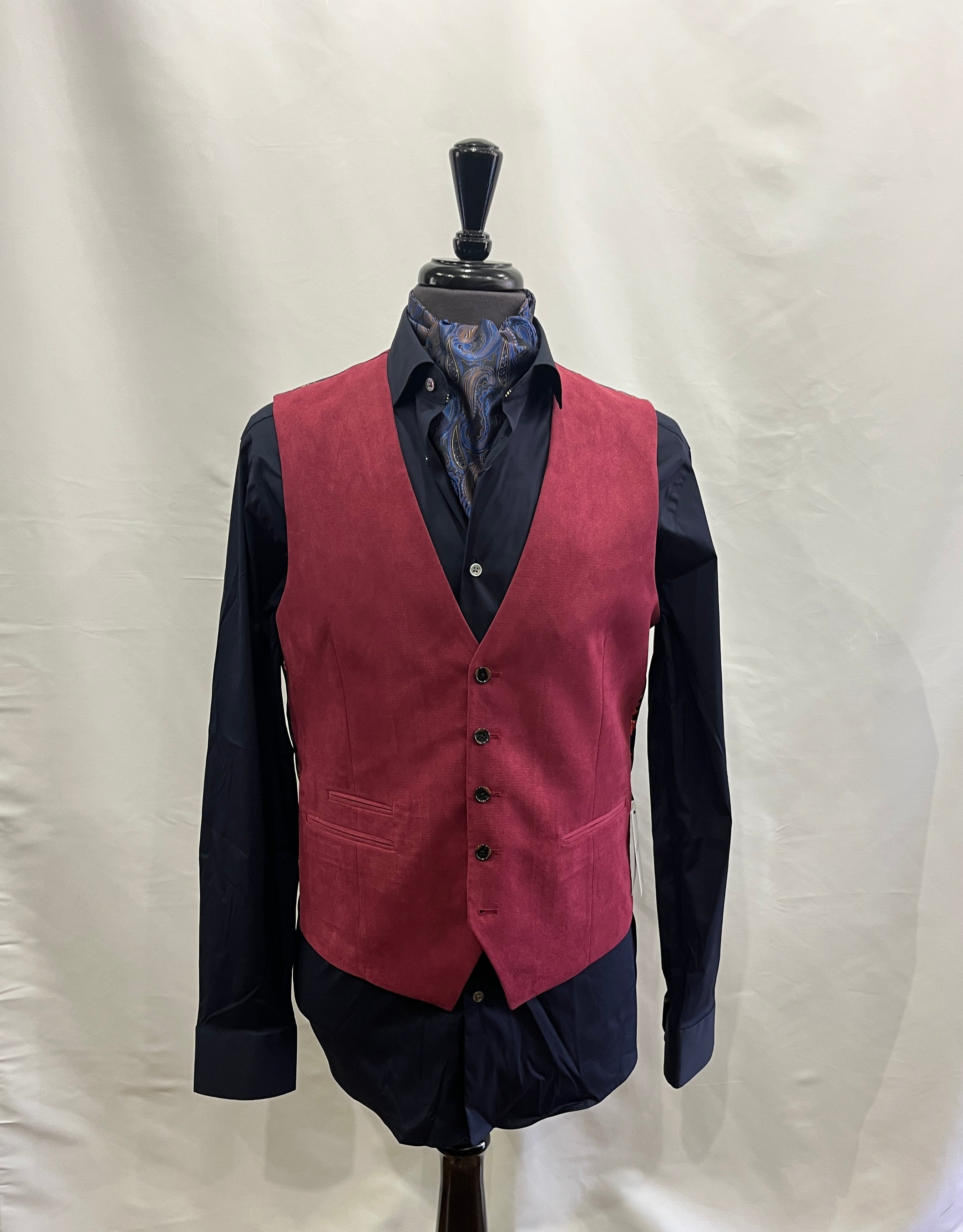 RASPBERRY CAMPLIN SKOPES WAISTCOAT