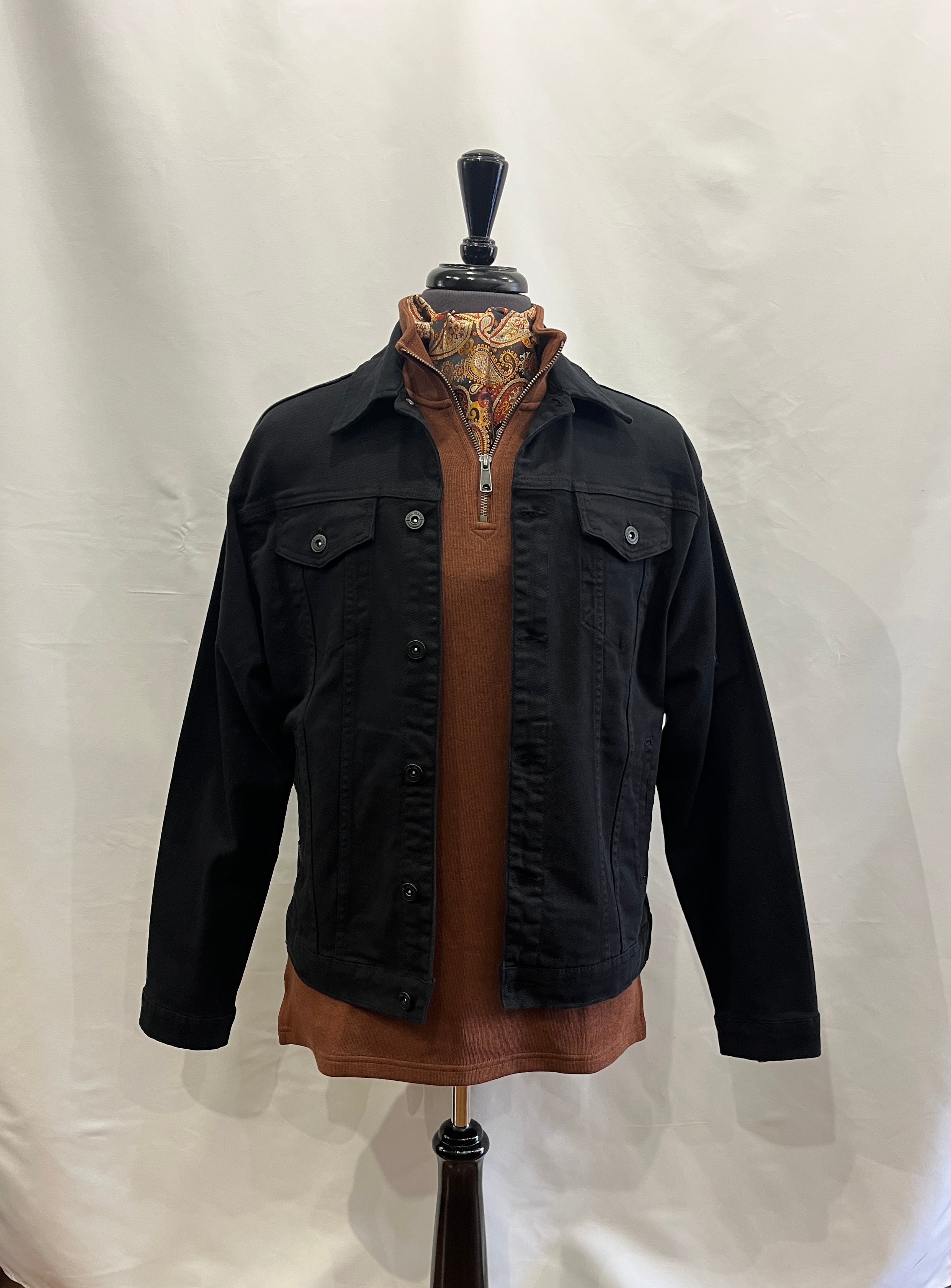 NAVY PENDLE DML TRUCKER JACKET