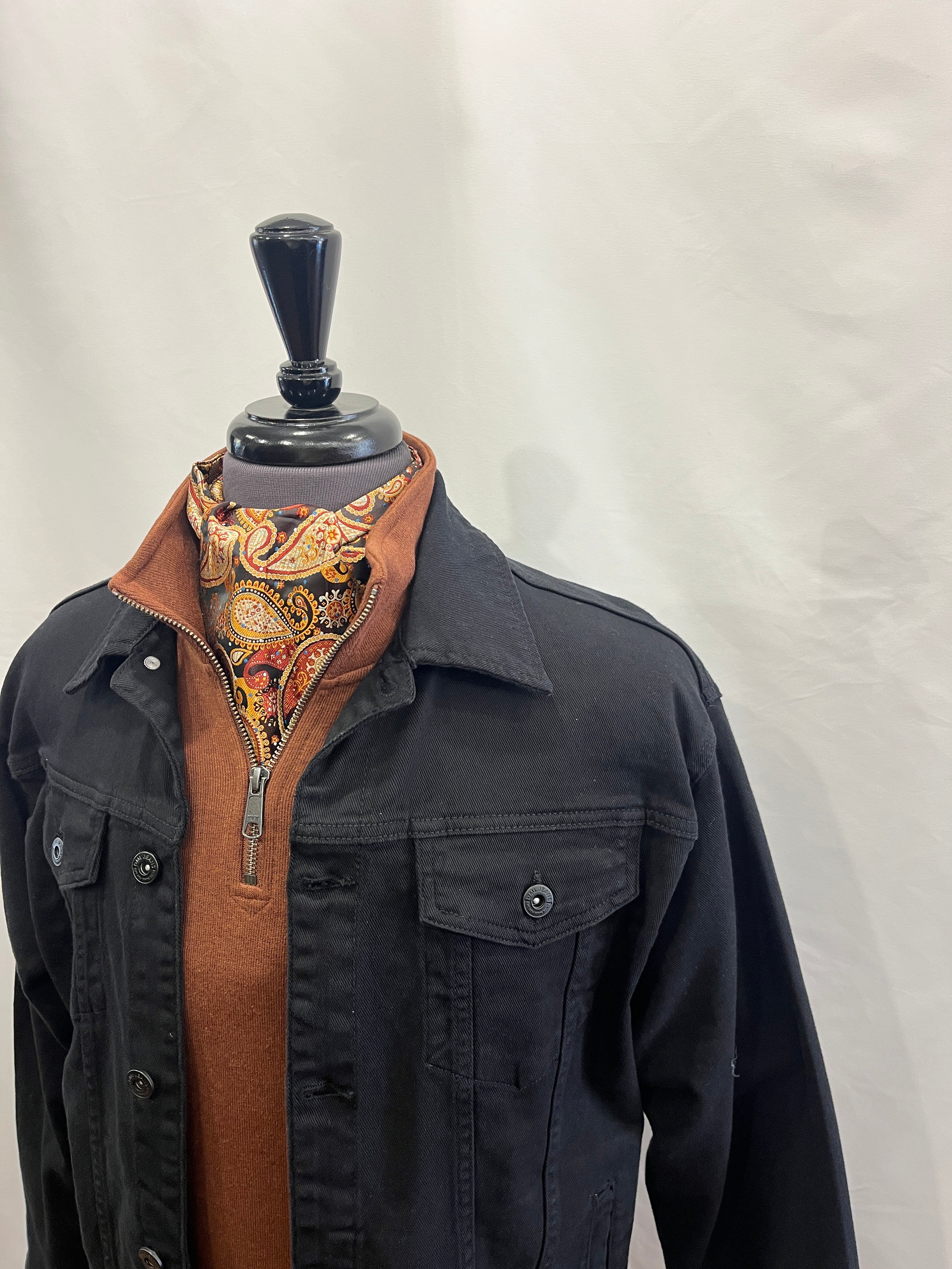 NAVY PENDLE DML TRUCKER JACKET