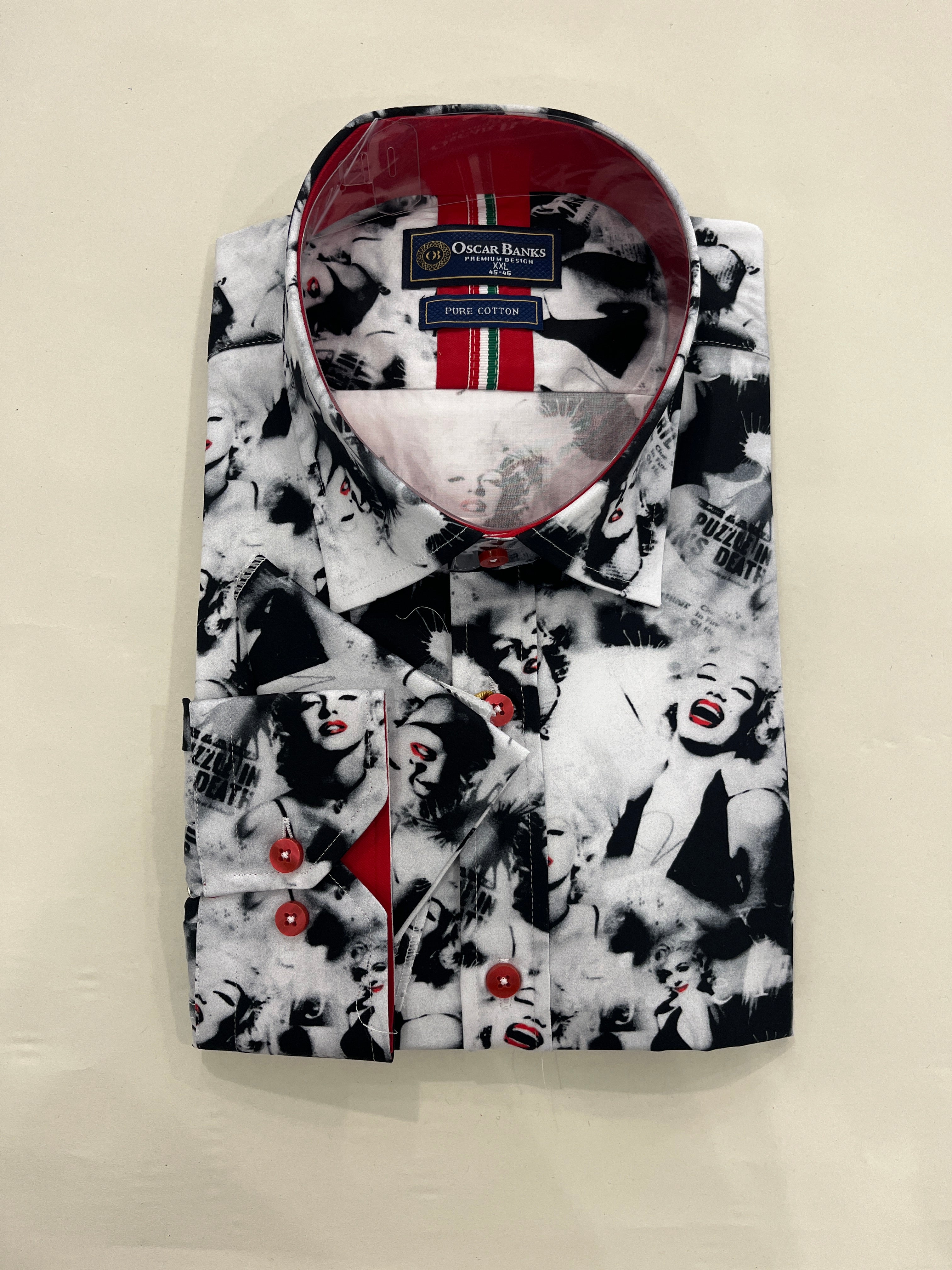 OSCAR BANKS MARILYN PRINT SHIRT