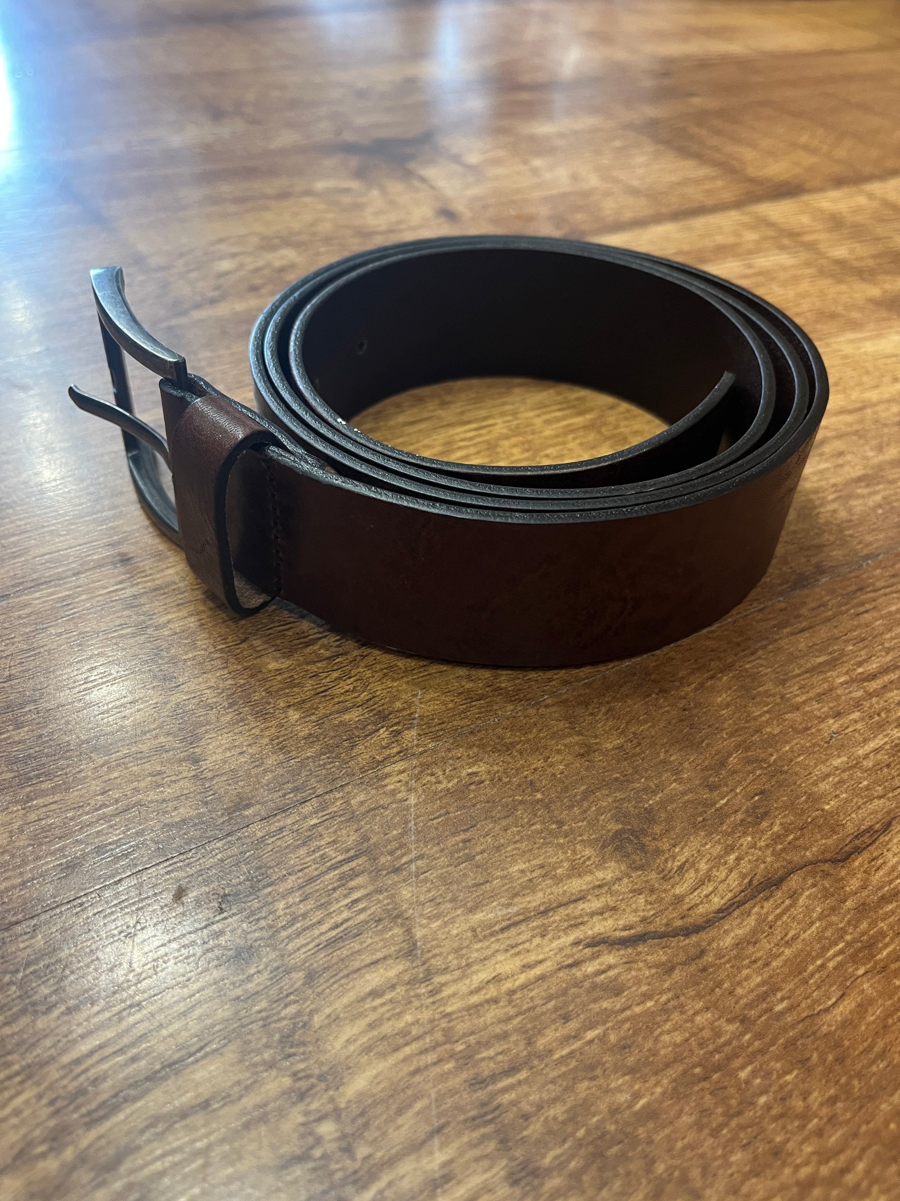 BROWN LEATHER BELT FROM IBEX ENGLAND