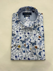 GUIDE LONDON WILDFLOWER SHORT SLEEVE WHITE SHIRT
