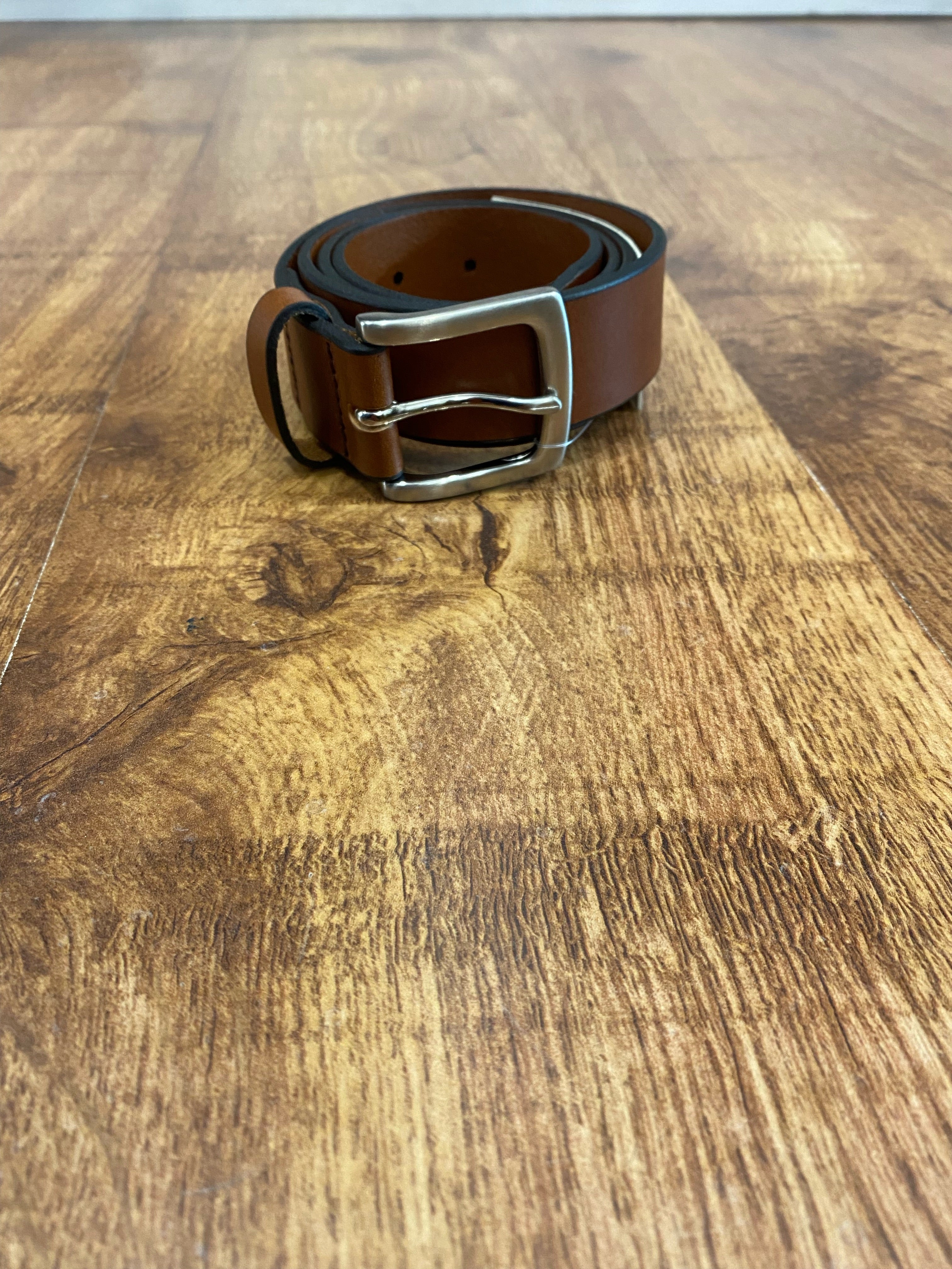 TAN LEATHER BELT FROM OXFORD LEATHER CRAFT